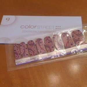 Stellar Moments Color Street Nail Strips Pink Purple Swirl NEW